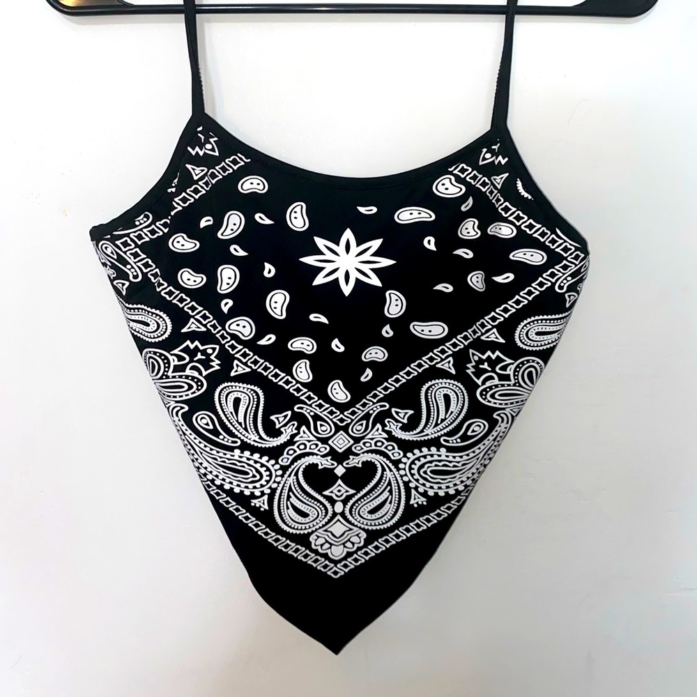 Bandanna top, cowgirl tank top